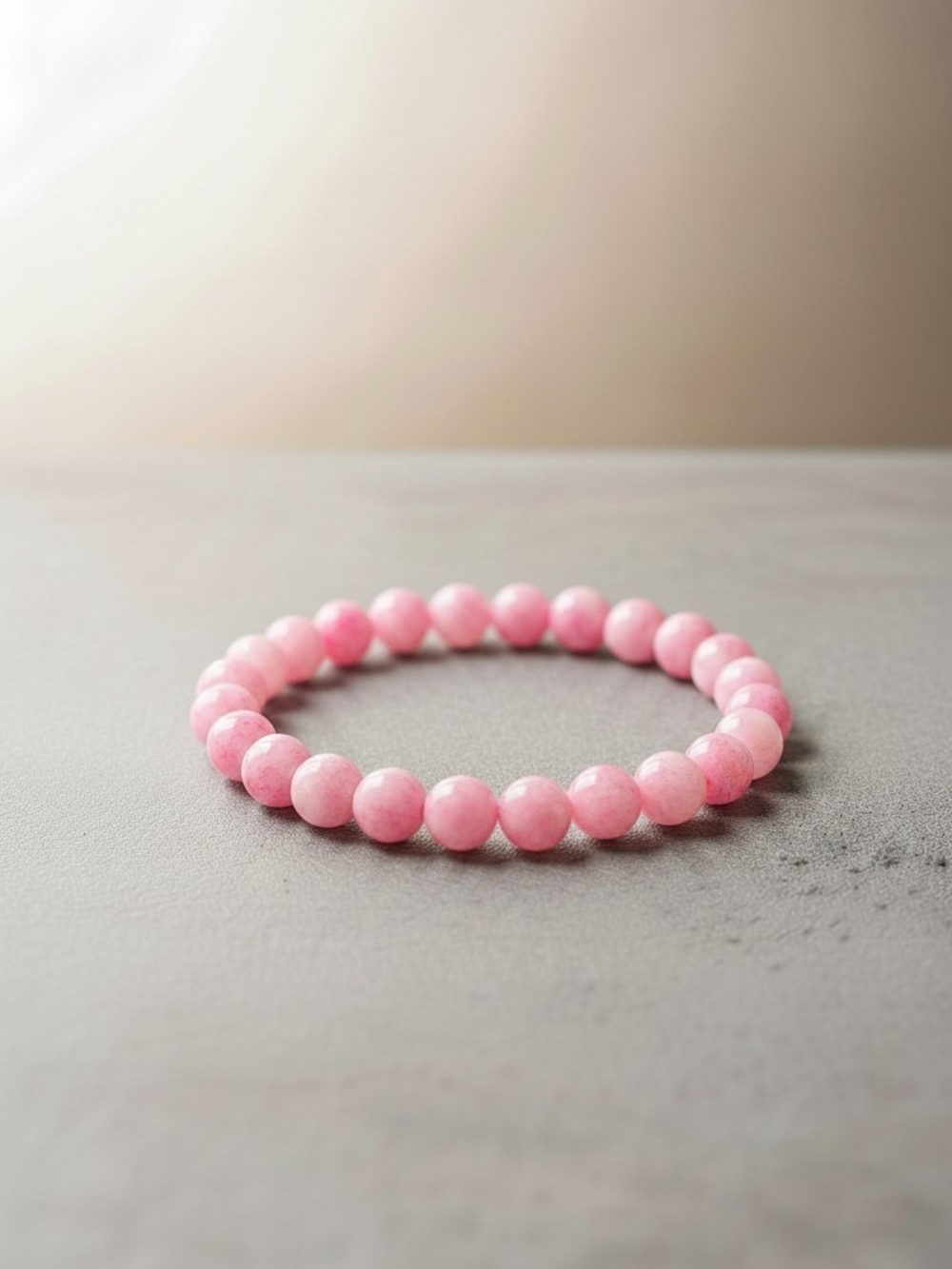 Pink Beaded Stretch Bracelet – Women's Jewelry